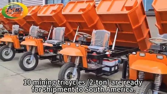 Three Wheel Electric Tricycle for Underground Mining / Dumper Mining /2 Tons Diesel Tricycle Motorcycle/Construction Mini Dumper/Tricycle Agricultural